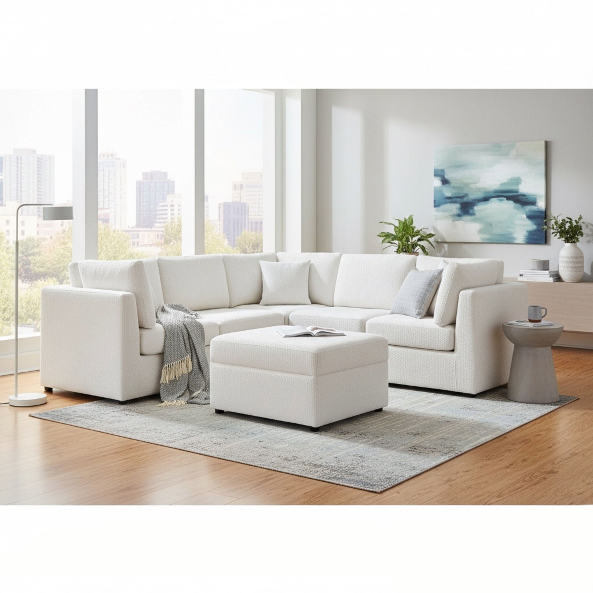 Chauncy - Sectional With Storage Ottoman
