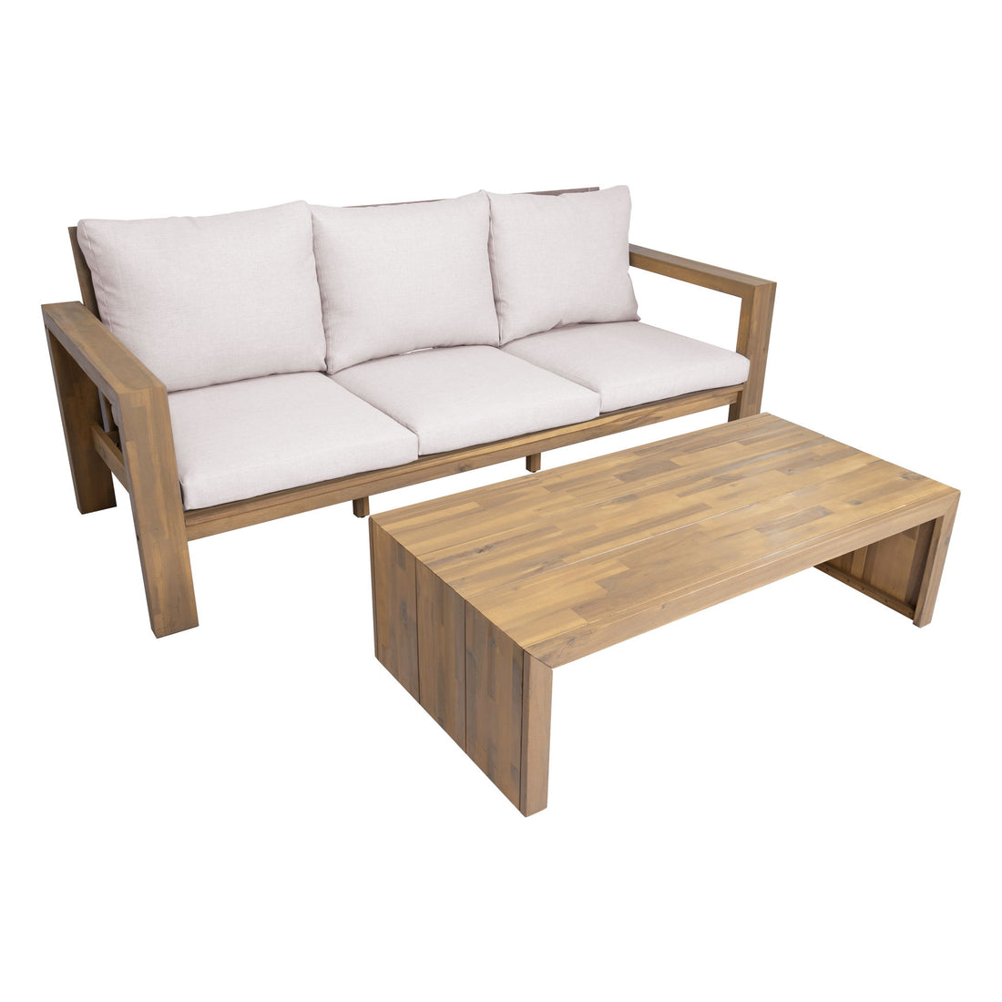 3 Seater Patio Set, Outdoor Sofa &amp; Coffee Table Set