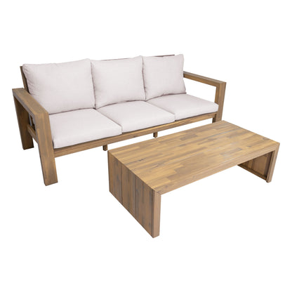 3 Seater Patio Set, Outdoor Sofa &amp; Coffee Table Set