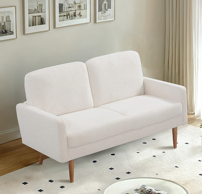 Loveseat Sofa, European Style With Sleek Design, Modern &amp; Vintage Flair, Upholstered 2 Seater Couch