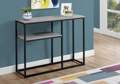 Accent Console Table For Entryway, Contemporary &amp; Convenient Design - Gray