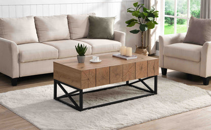 Luxury Industrial Table With 2 Drawers