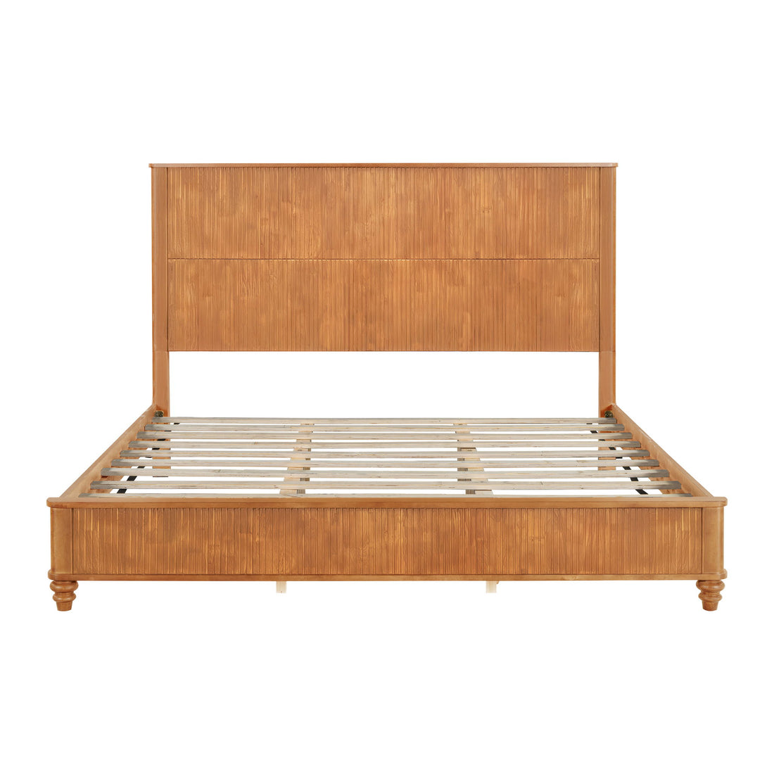 Platform Bed Frame &amp; Tall Headboard