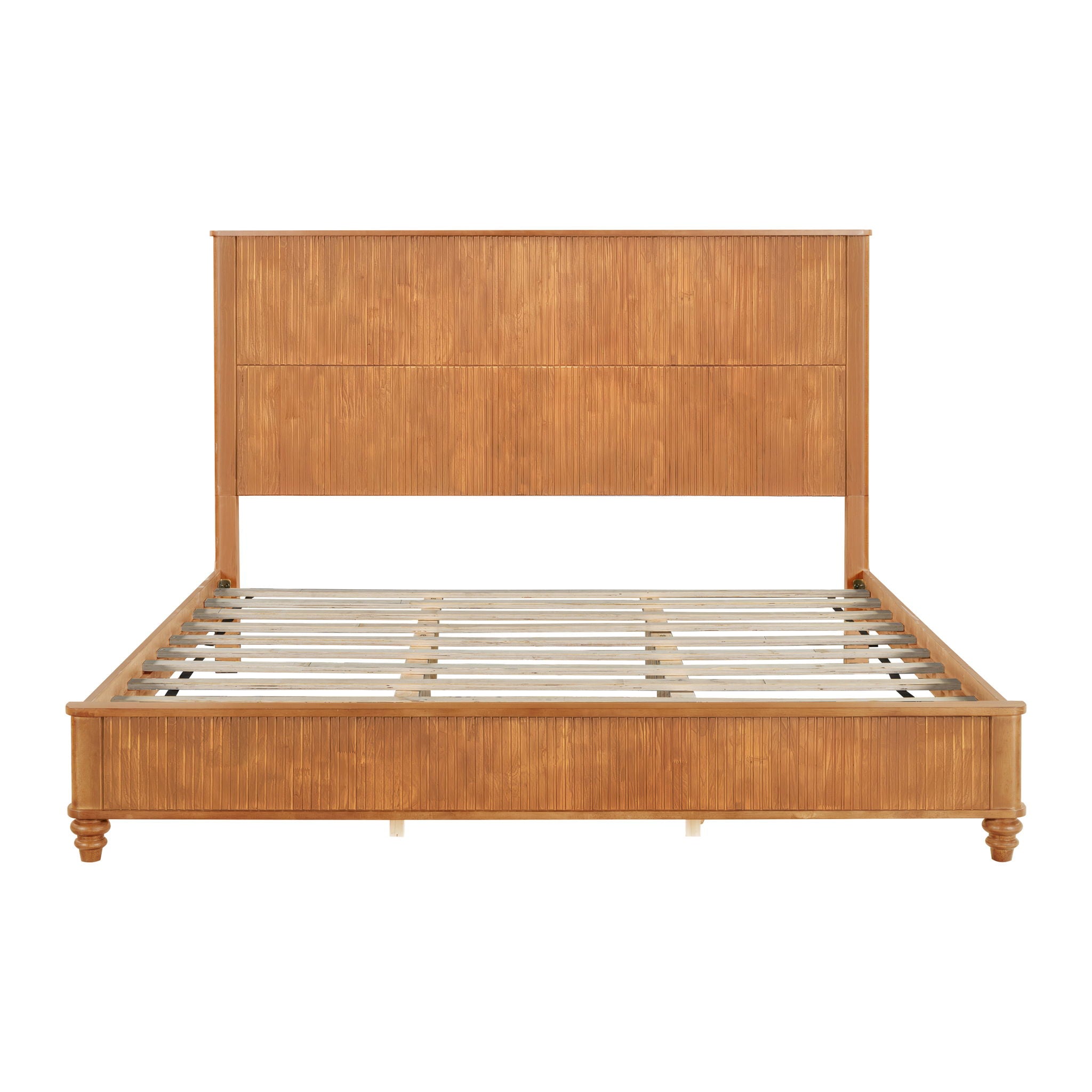 Platform Bed Frame &amp; Tall Headboard