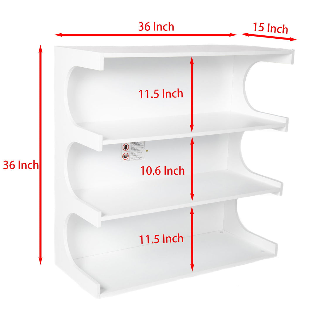 Multifunctional 4 Tier Book Shelf &amp; Coffee Table For Living Room Bedroom Dining Room Study Entryway, Creative Furniture Floor Bookshelf, Minimalist Organizer Storage Shelves - White