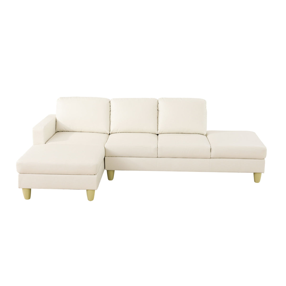L - Shaped Sectional Sofa With Chaise &amp; Ottoman
