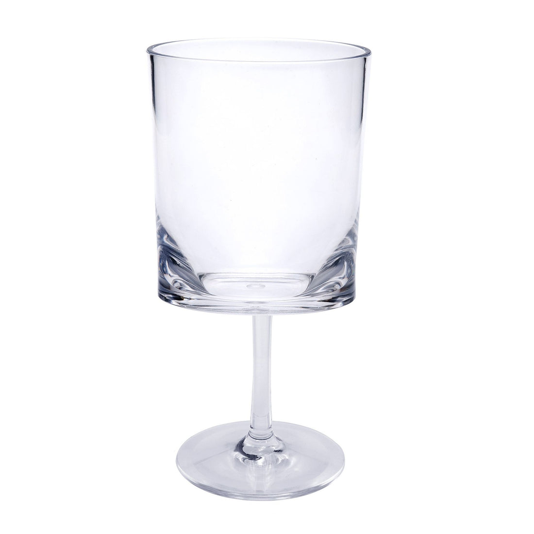 Leadingware Oval Halo Plastic Wine Glasses (Set of 4)