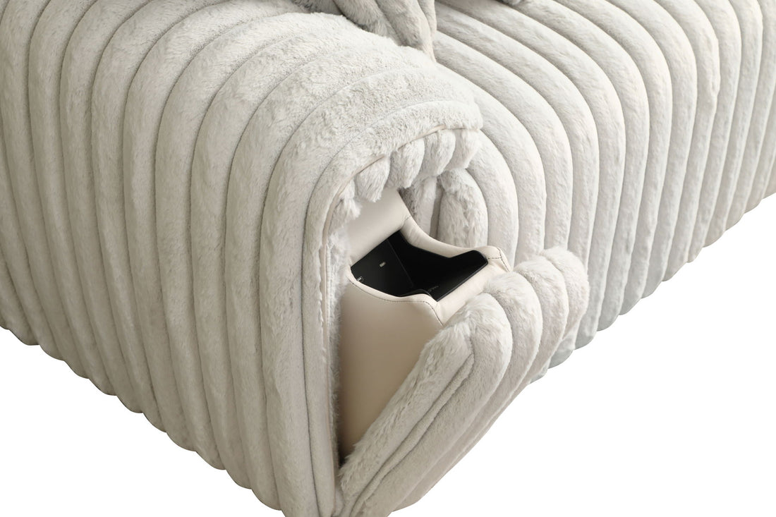 Jaya - Power Motion Sofa With Sleeper &amp; USB Port - Mondo Gray