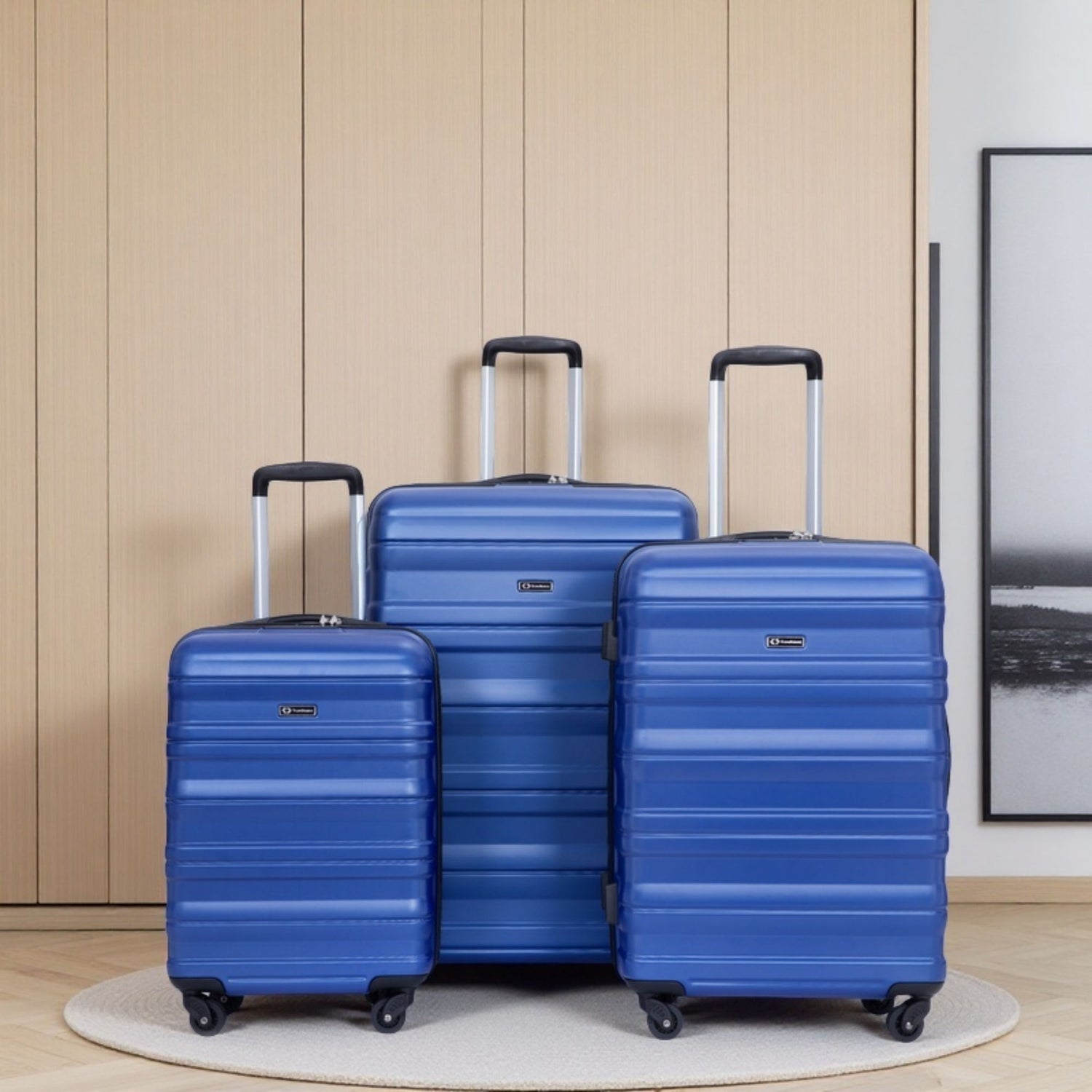 Expandable 3 Piece Luggage Sets Lightweight &amp; Durable Suitcase, Spinner Wheels, Tsa Lock