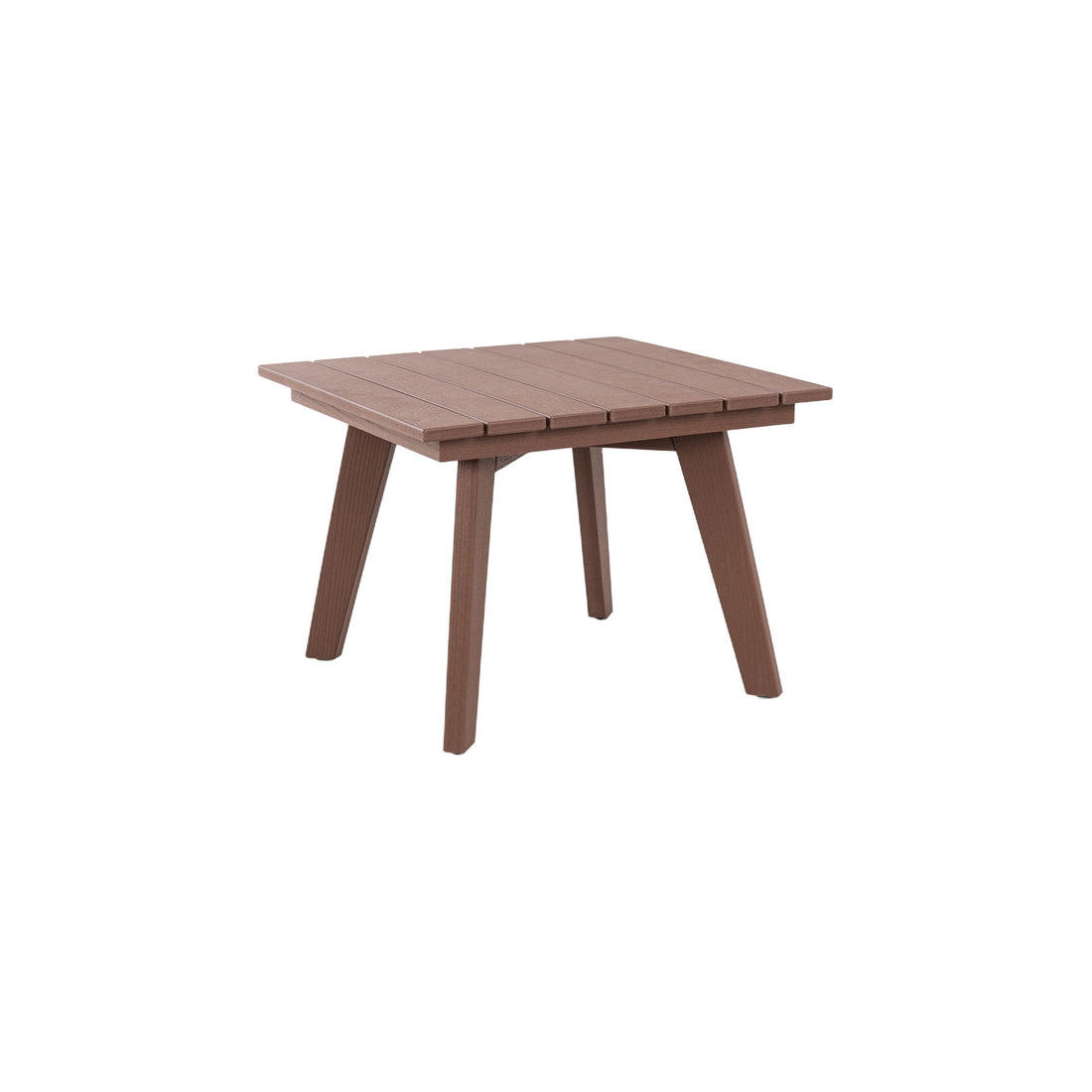 Outdoor Side Table, Wide Tabletop For Patio - Brown
