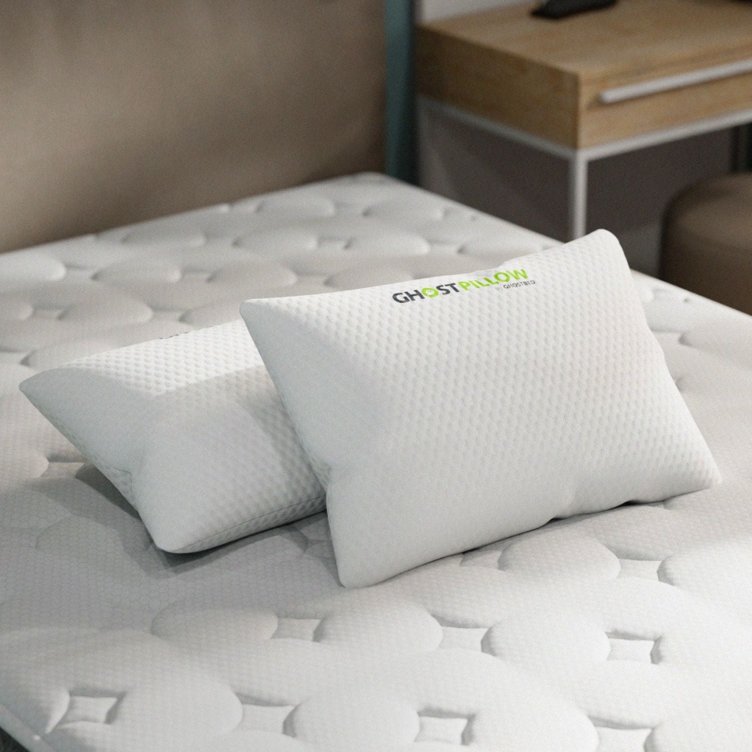 Ghostpillow Shredded - Customizable Soft Fluffy Gel Memory Foam &amp; Siliconized Microfiber Pillow