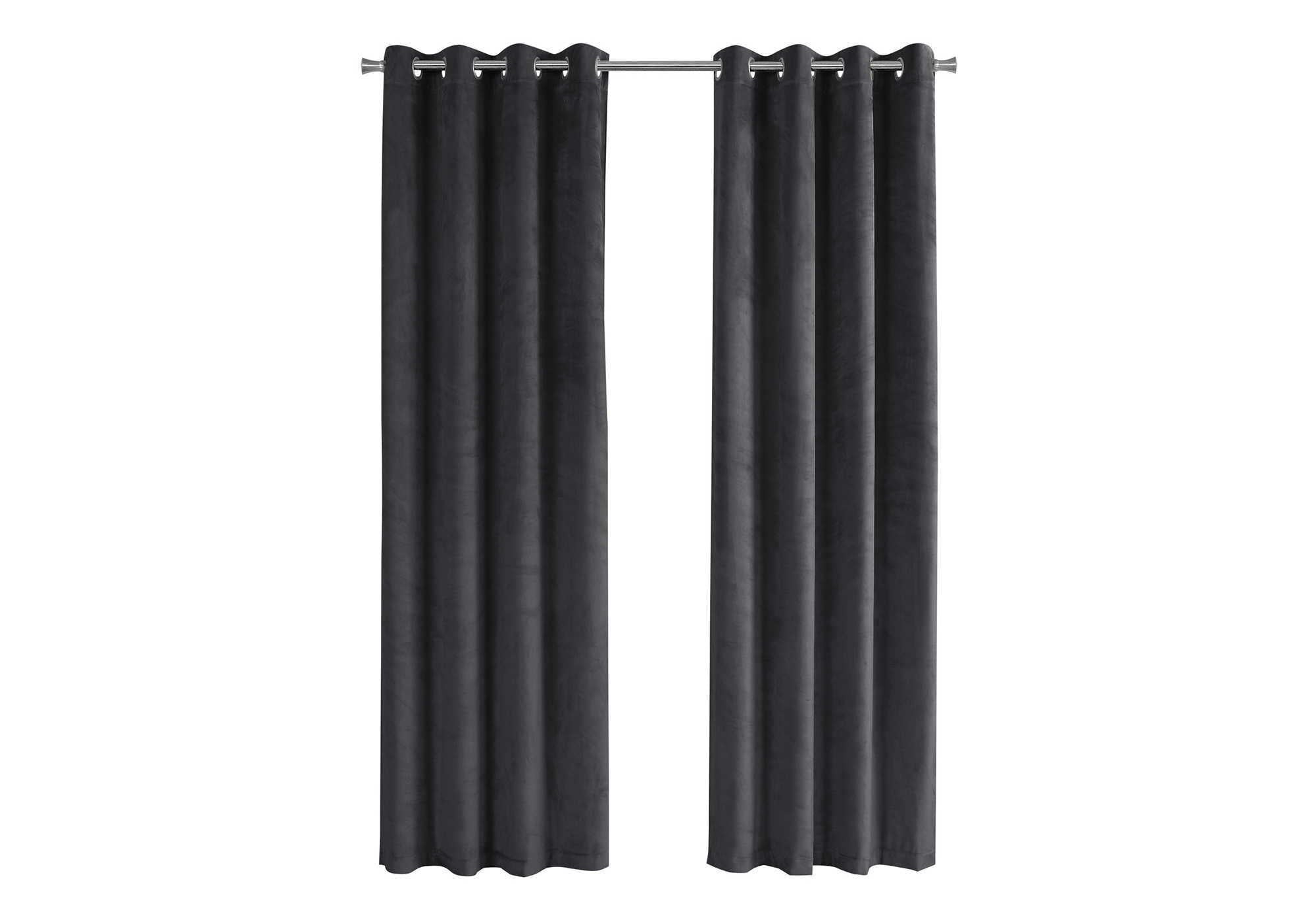 2 Pieces Set, Curtain Panel, Room Darkening, Grommet, Contemporary &amp; Modern