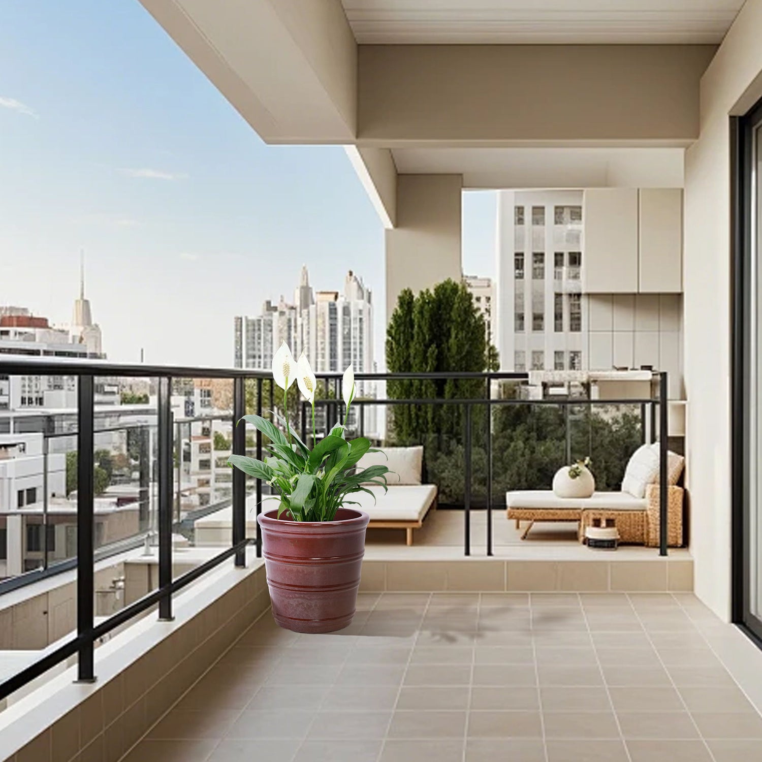 3 Pieces Flowerpot, Planter For Patio, Garden Or Windowsills