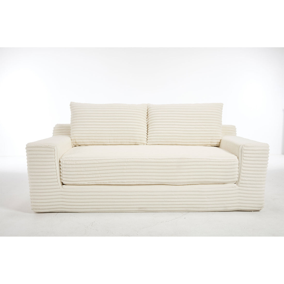 Convertible Loveseat Sofa Bed With Memory Foam &amp; Steel Frame