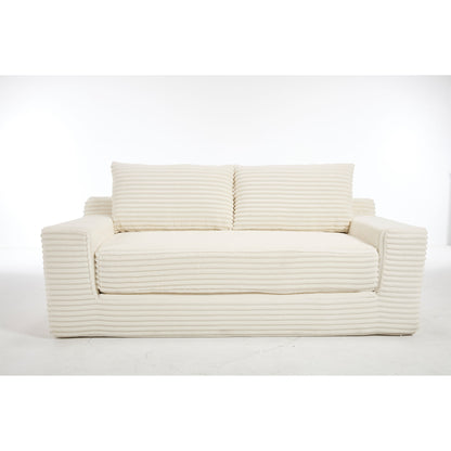 Convertible Loveseat Sofa Bed With Memory Foam &amp; Steel Frame