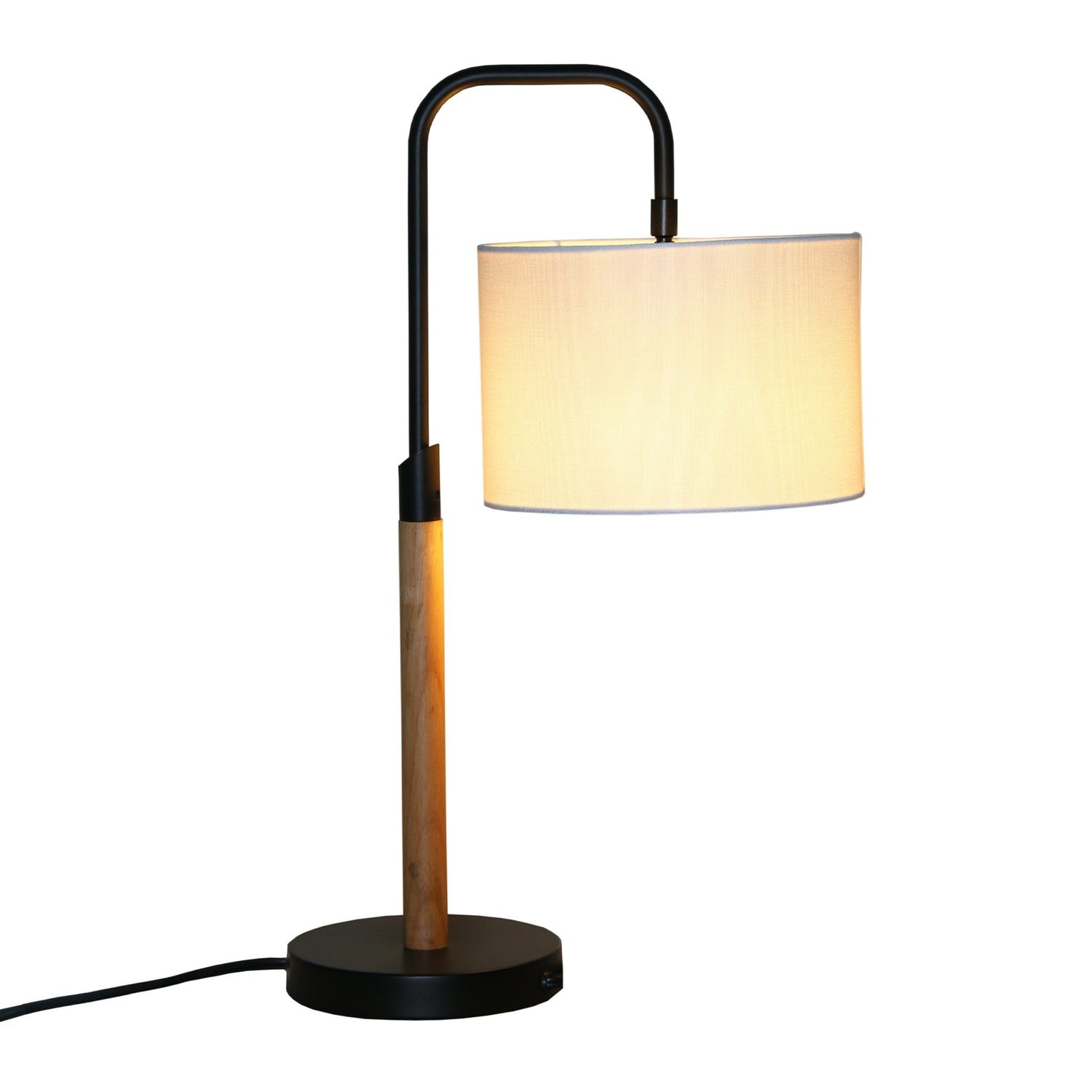 Arcus Paniz - Desk Lamp With Cylinder Shade - Black