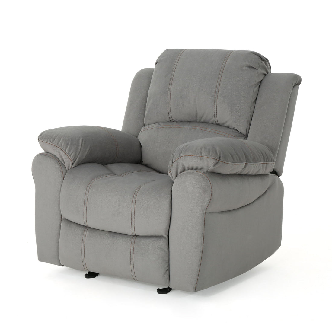 Wide Manual Glider Standard Recliner - Gray