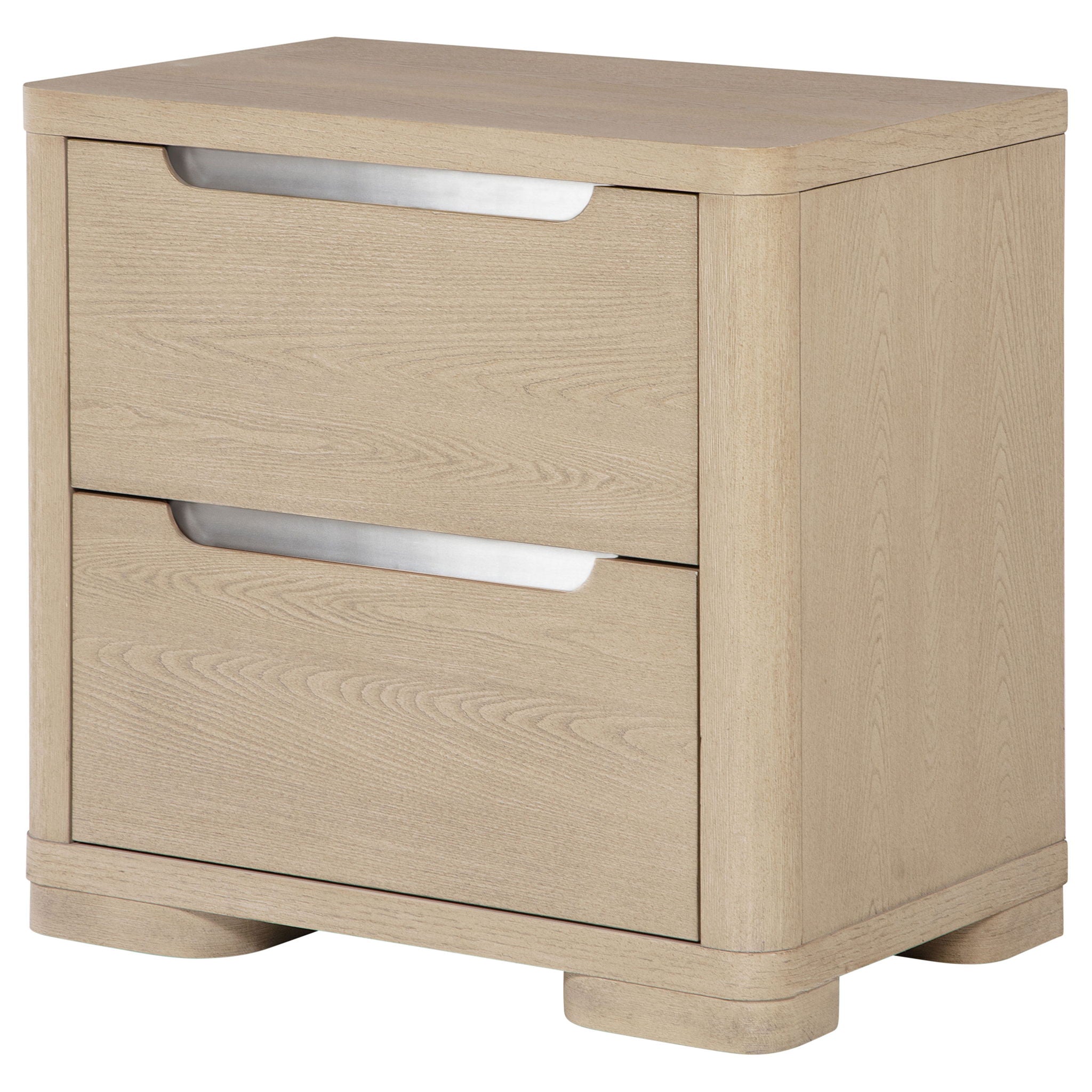 Mirador - 2 Drawer Nightstand Bedside Table - Natural