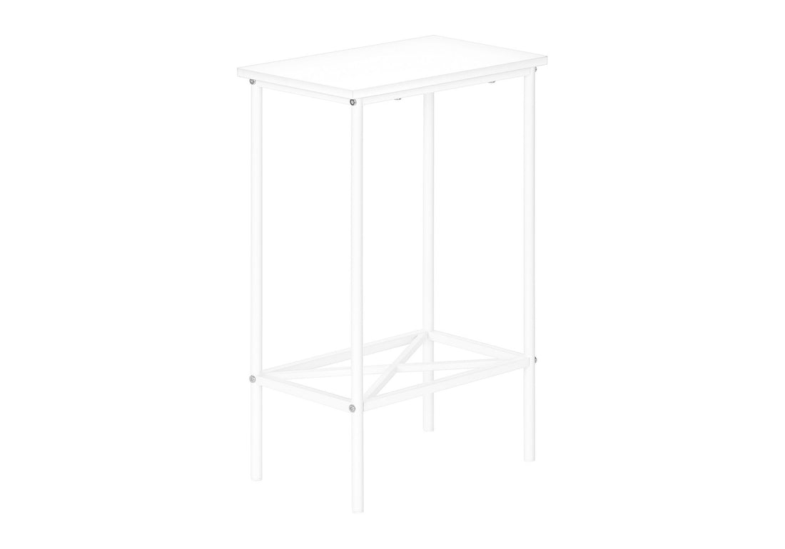 Accent Side Table, Narrow, Small, 2 Tier, Contemporary &amp; Modern
