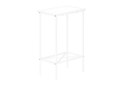 Accent Side Table, Narrow, Small, 2 Tier, Contemporary &amp; Modern