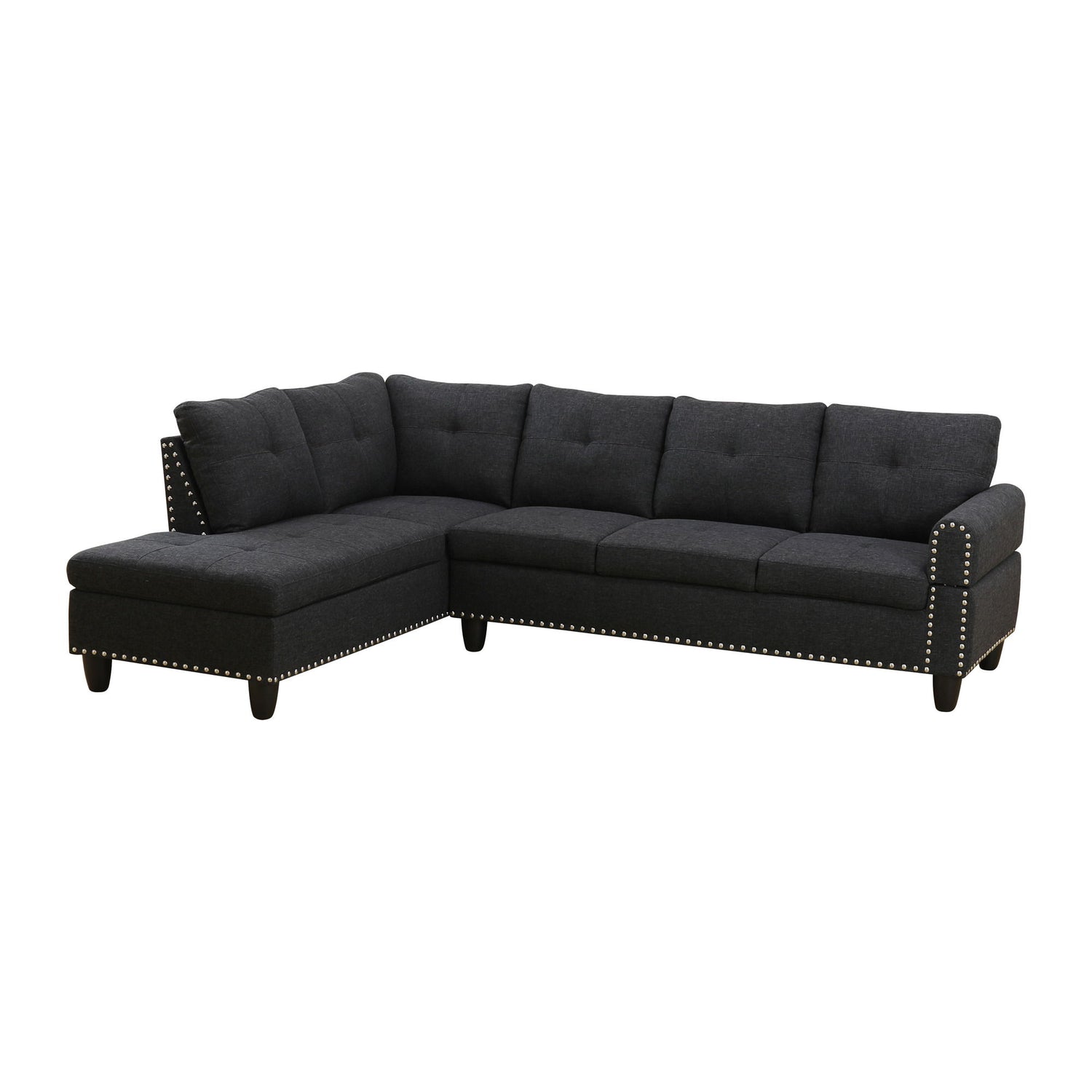 L - Shaped Sectional Sofa With Movable Left Chaise