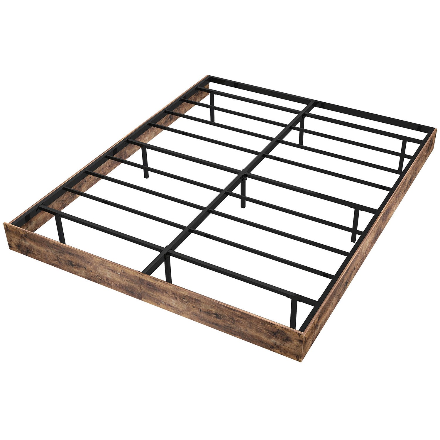 Platform Floating Bed Frame With RGB LED Lights