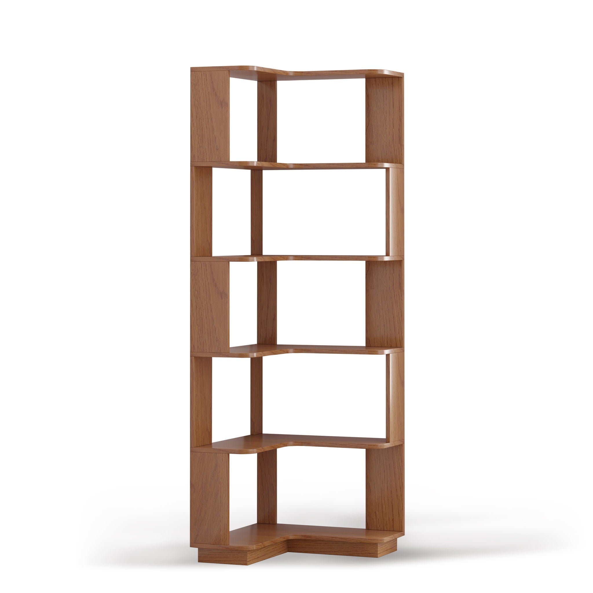 L-Shaped Corner Bookshelf