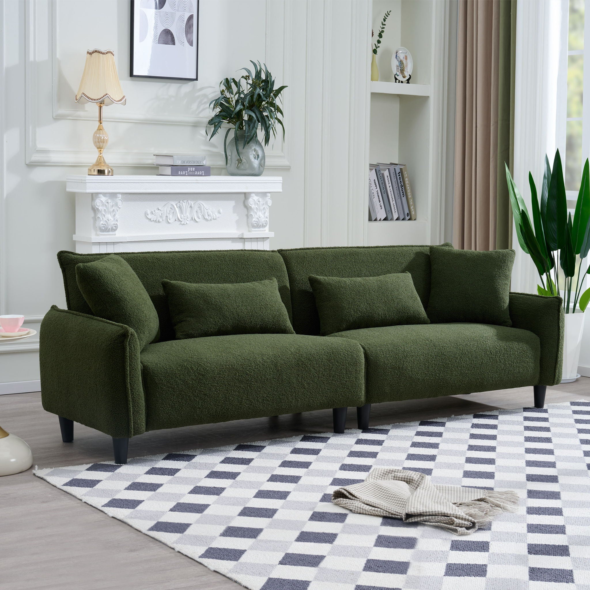 Teddy Velvet Sofa, Soft &amp; Comfortable