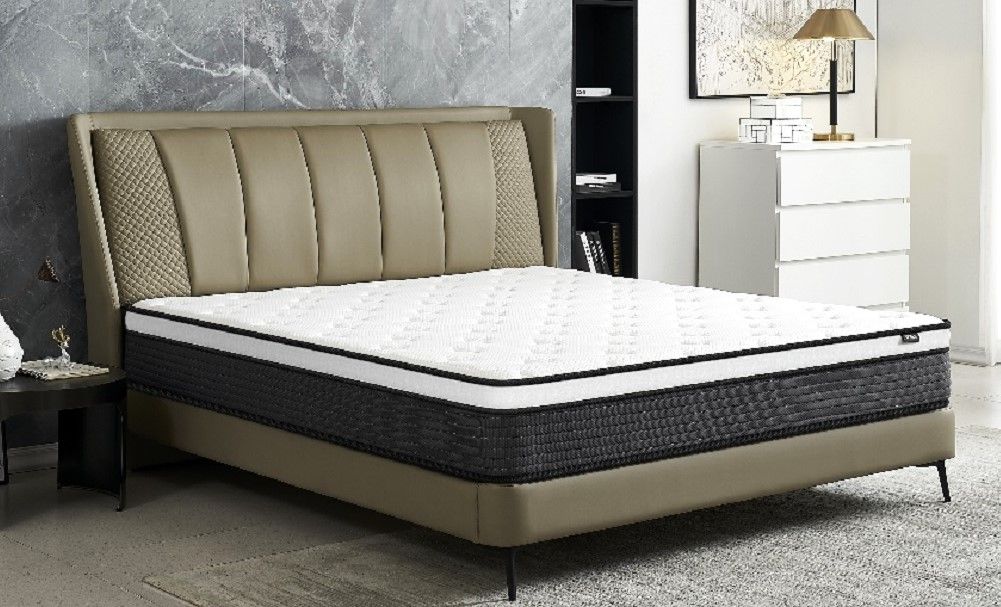 10&quot; Hybrid Pillow Top Mattress A Box With Breathable And Hypoallergenic Design, Medium Firm For Lumbar Support
