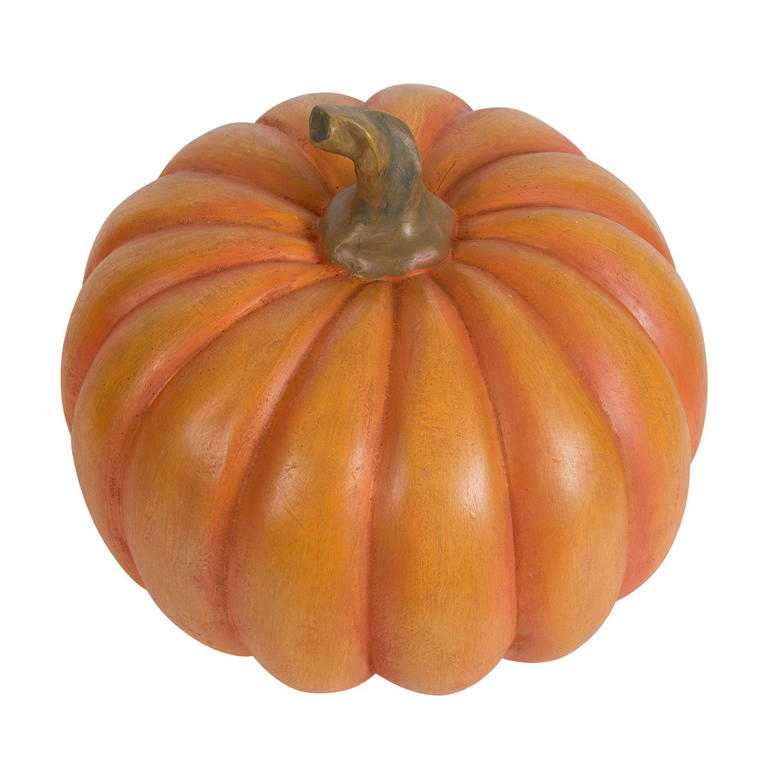 Autumn Resin Pumpkin With Stem, Pumpkin Ornament Decor For Holiday Harvest Festival Fall Festival &amp; Thanksgiving (Set of 2) - Orange