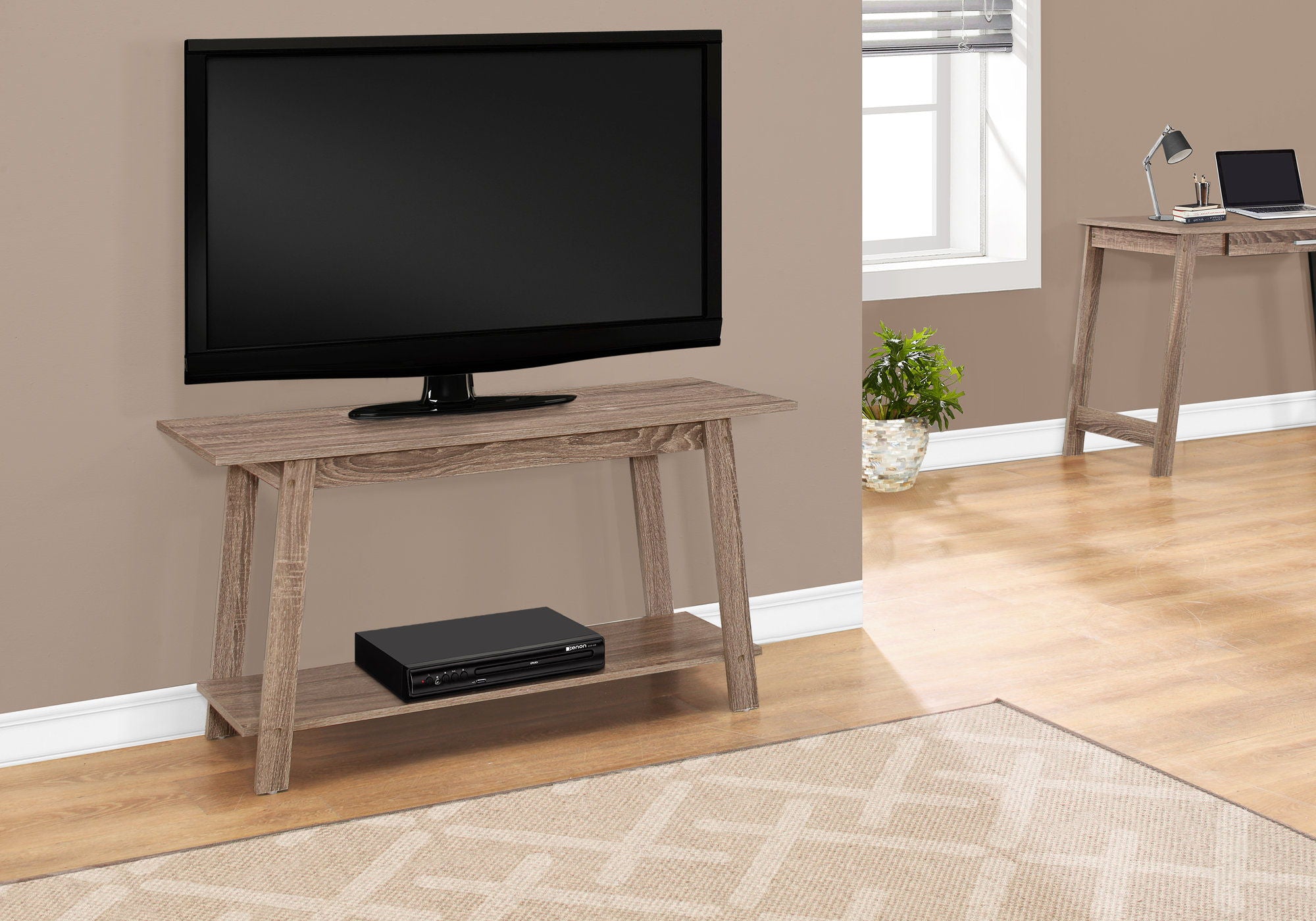 TV Stand, Console, Media Entertainment Center, Storage Shelves, Contemporary &amp; Modern