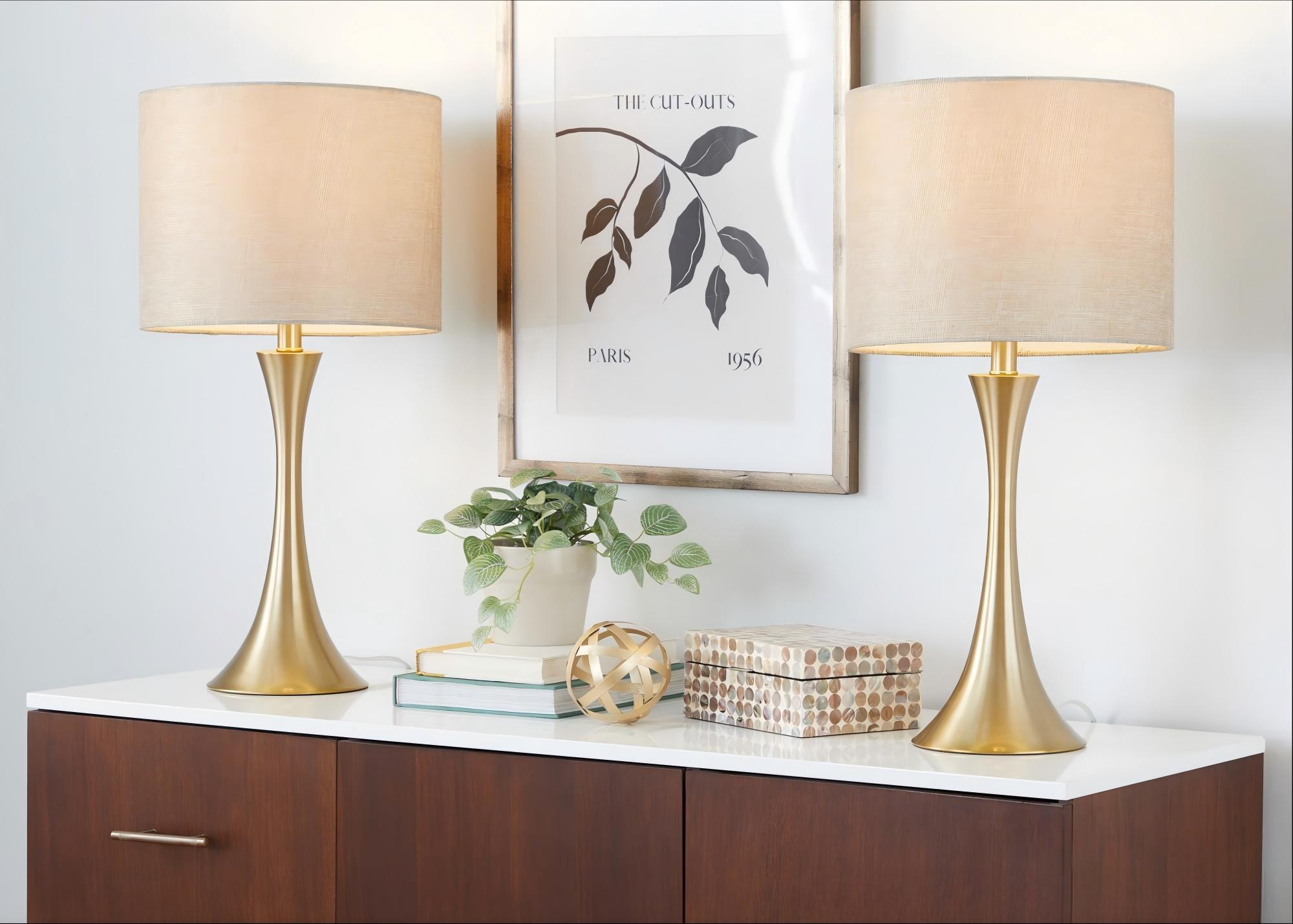 Lenuxe - Contemporary &amp; Modern Design Table Lamp (Set of 2)