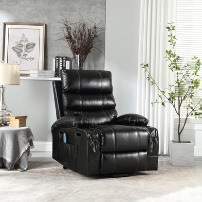 21&quot;seat width,large size Electric Power Lift Recliner Chair Sofa for Elderly, 8 point vibration Massage and lumber heat, Remote Control, Side Pockets and Cup Holders, cozy fabric, overstuffed arm pu