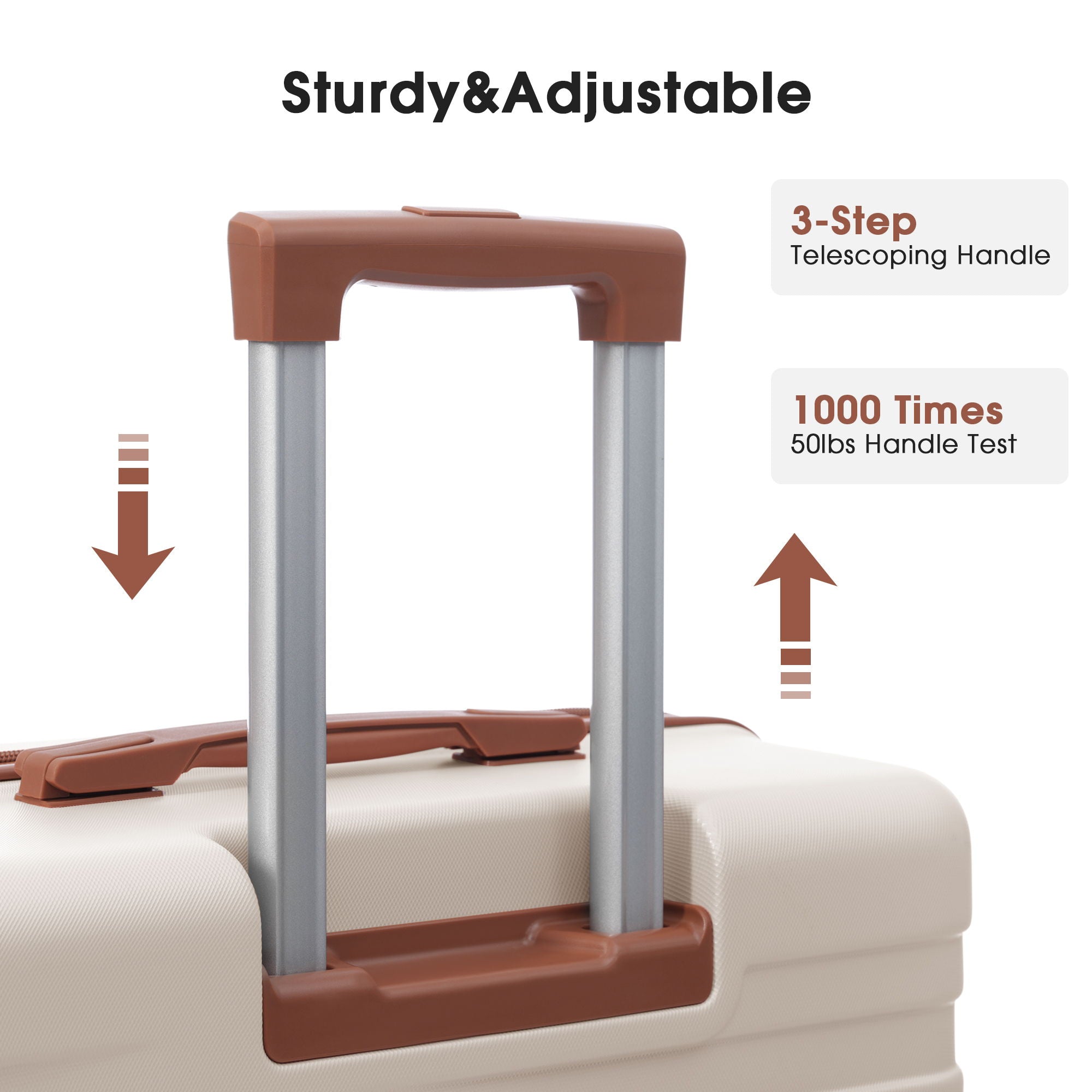 Luggage With Tsa Lock Spinner Wheels Hardside Expandable Luggage Travel Suitcase Check In Luggage ABS 24&quot;