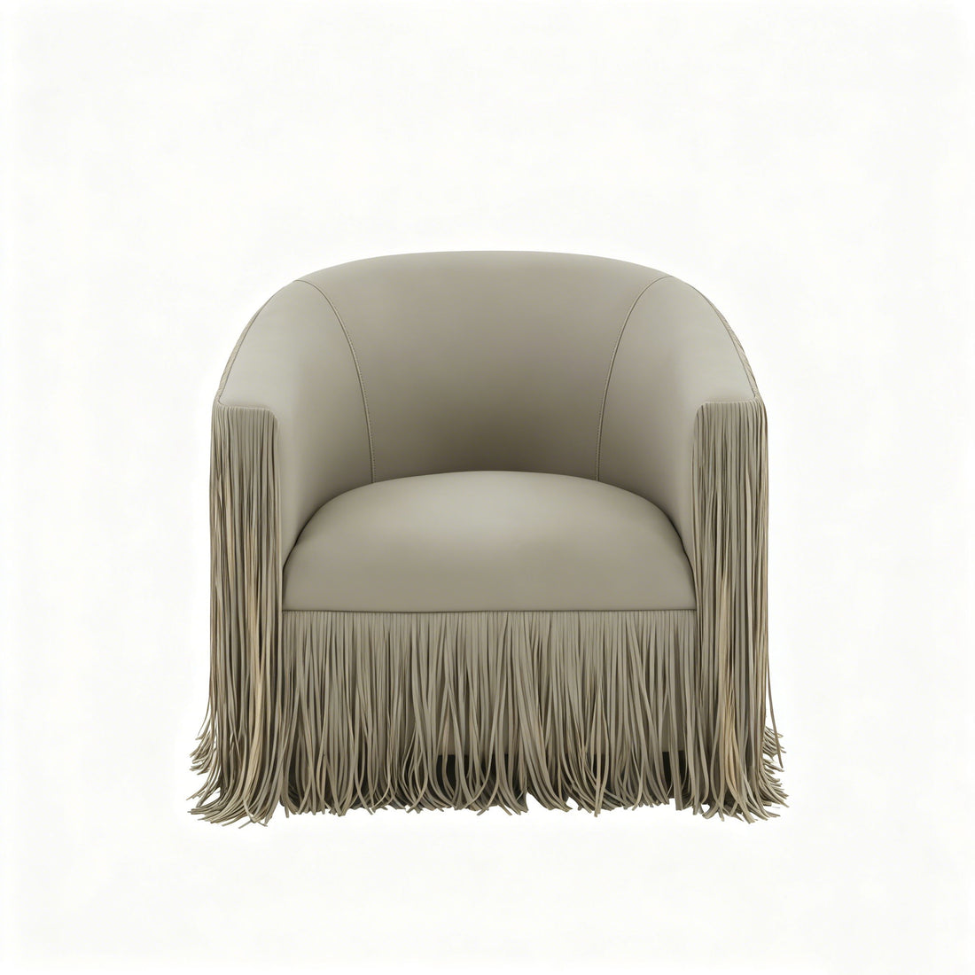 Isle - Swivel Chair With Fringe Accent