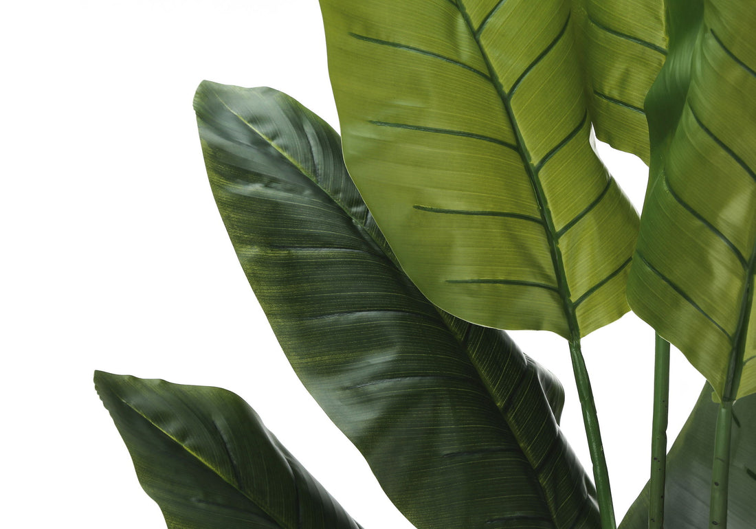 59&quot; Tall, Artificial Plant, Strelitzia Tree, Indoor, Faux, Fake, Floor, Greenery, Potted, Real Touch, Decorative - Green / Black