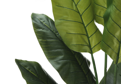 59&quot; Tall, Artificial Plant, Strelitzia Tree, Indoor, Faux, Fake, Floor, Greenery, Potted, Real Touch, Decorative - Green / Black
