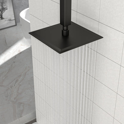 8&quot; Square Rain Shower Head, Ceiling / Wall Mount Stainless Steel Bath Fixture
