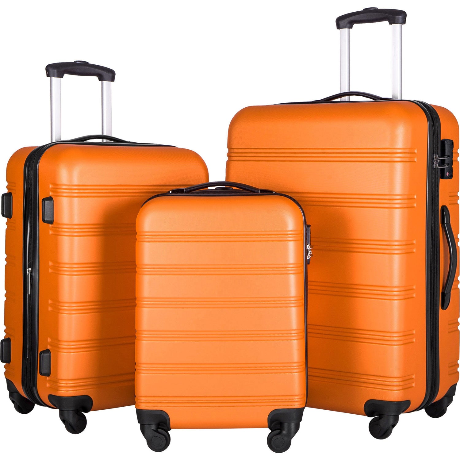 3 Piece Luggage Set Hardside Spinner Suitcase With Tsa Lock 20&quot; 24&quot; 28&quot; Available