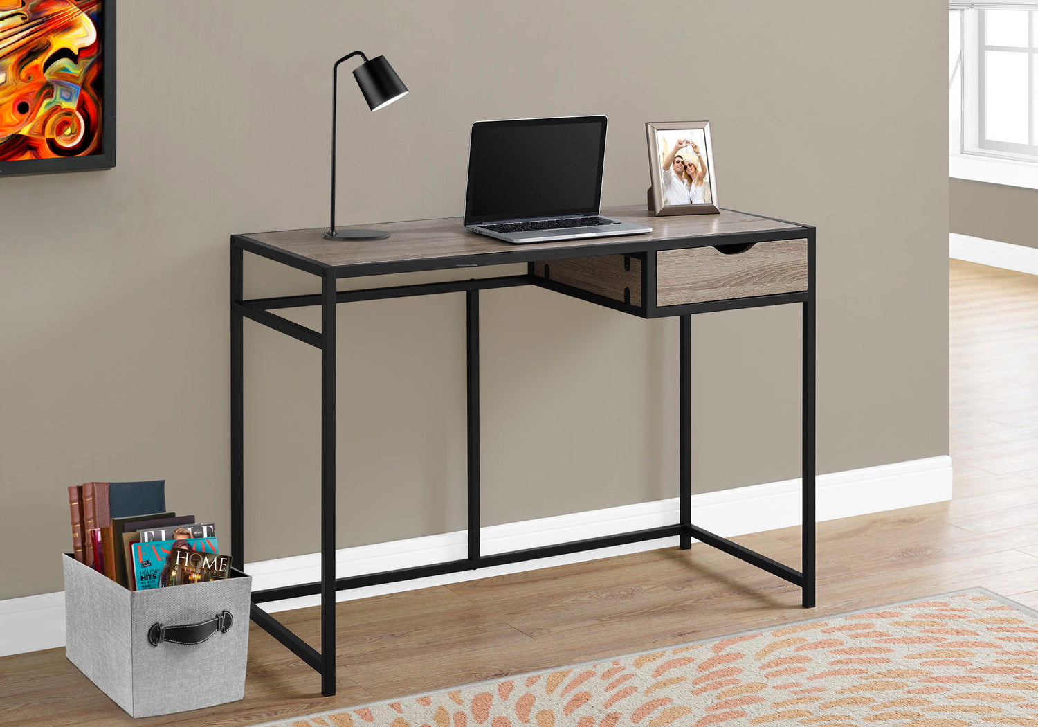 Computer Desk For Home Office, Laptop, 1 Storage Drawer, Contemporary &amp; Modern