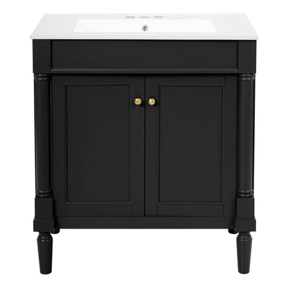Bathroom Vanity Cabinet With Sink, Soft Close Doors, Storage Cabinet