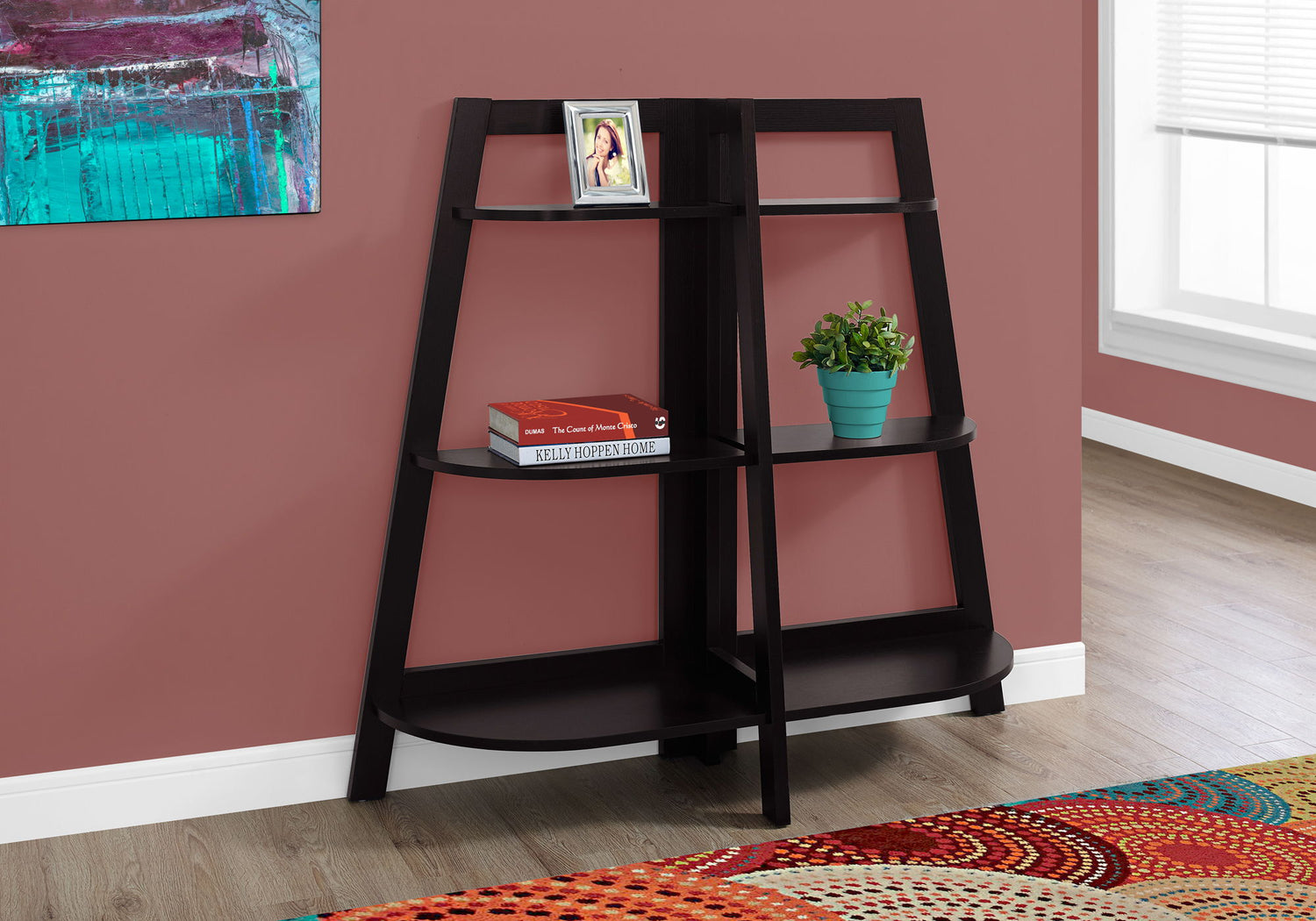 Bookshelf, Bookcase, Etagere, 3 Tier, For Office, Contemporary &amp; Modern