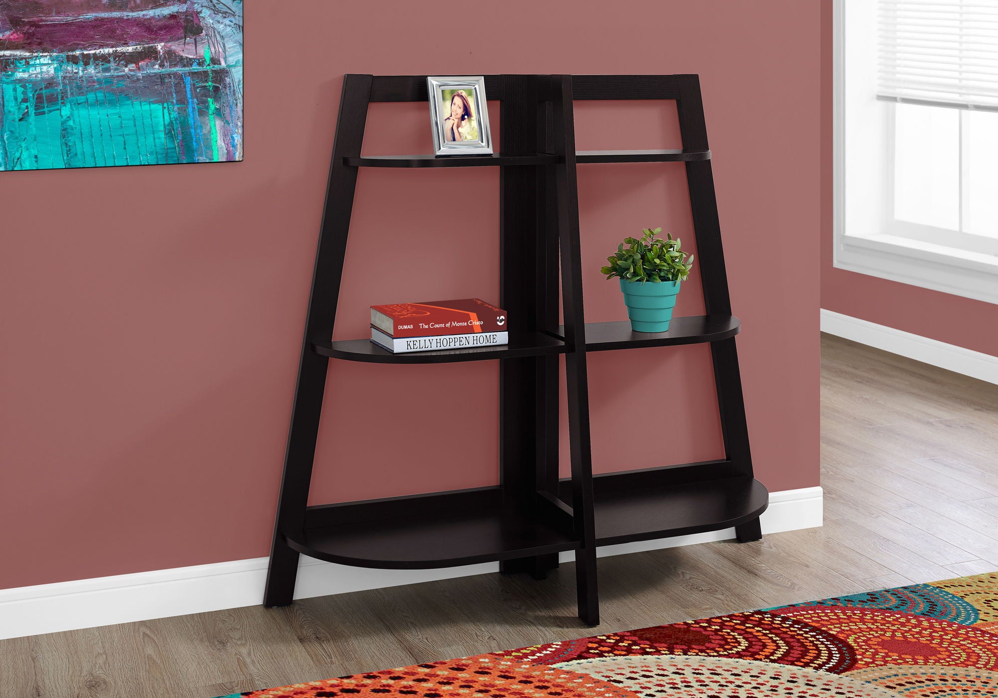 Bookshelf, Bookcase, Etagere, 3 Tier, For Office, Contemporary &amp; Modern