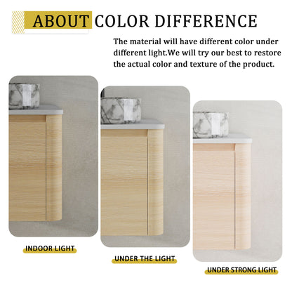 Mounted Bathroom Vanity &amp; Art Sink &amp; 2 Soft Close Doors