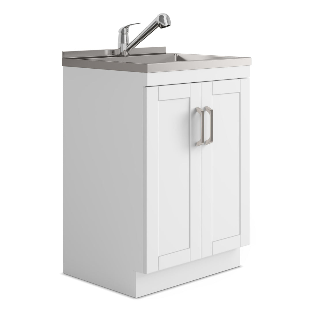 Kyle - Laundry Cabinet &amp; Faucet And Stainless Steel Sink