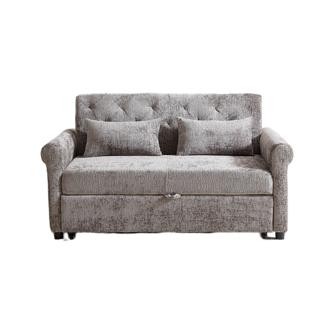 Loveseat Sofa Bed, Pull - Out Couch Sleeper &amp; 2 Pillows
