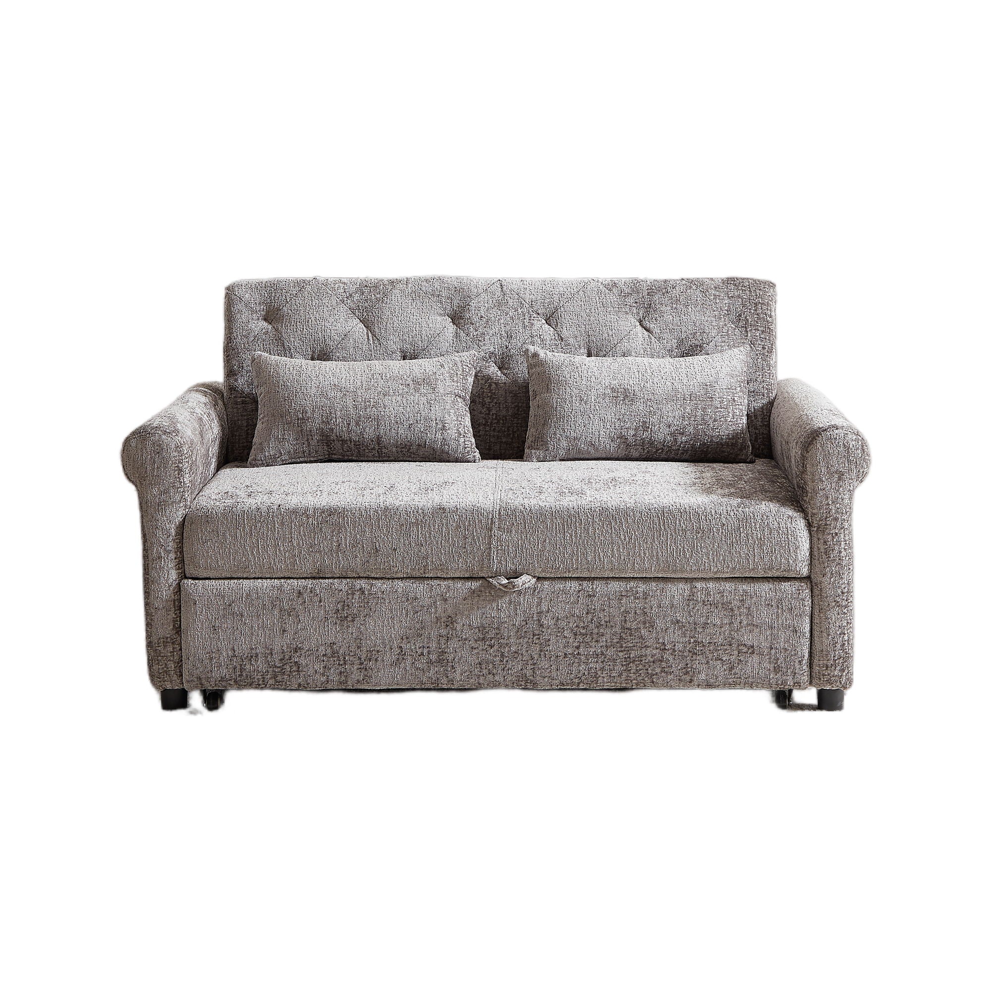 Loveseat Sofa Bed, Pull - Out Couch Sleeper &amp; 2 Pillows