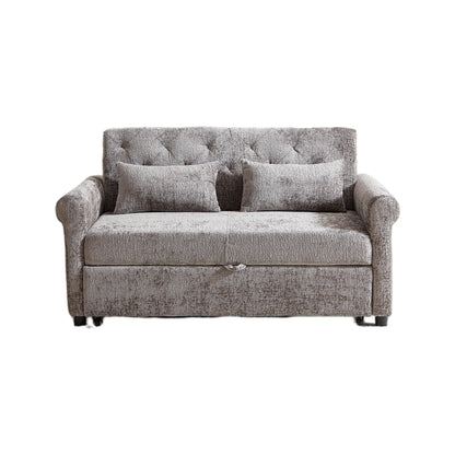 Loveseat Sofa Bed, Pull - Out Couch Sleeper &amp; 2 Pillows