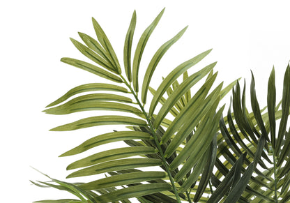 47&quot; Tall, Artificial Plant, Areca Palm Tree, Indoor, Faux, Fake, Floor, Greenery, Potted, Real Touch, Decorative - Green / Black