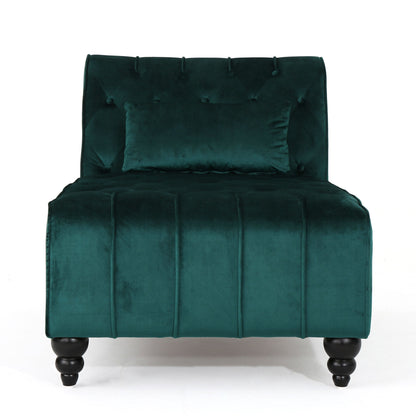 Ethereala - Upholstered Chaise Lounge With Button Tufted